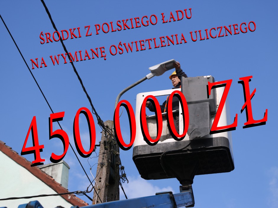 Ilustracja do informacji: Gmina zyskuje ponad 450 000 zł na unowocześnienie oświetlenia publicznego