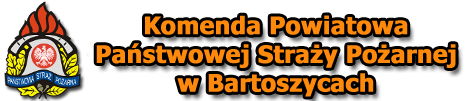 Baner: Straż Pożarna w Bartoszycach