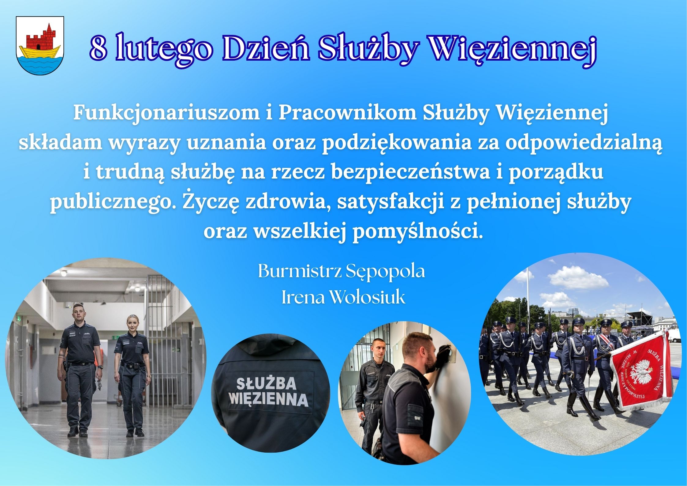 Ilustracja do informacji: 8 lutego Dzień Służby Więziennej !