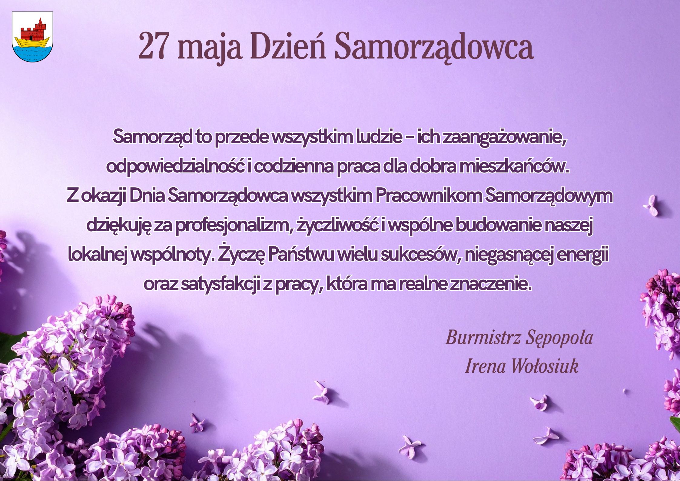 Ilustracja do informacji: 27 maja Dzień Samorządowca!