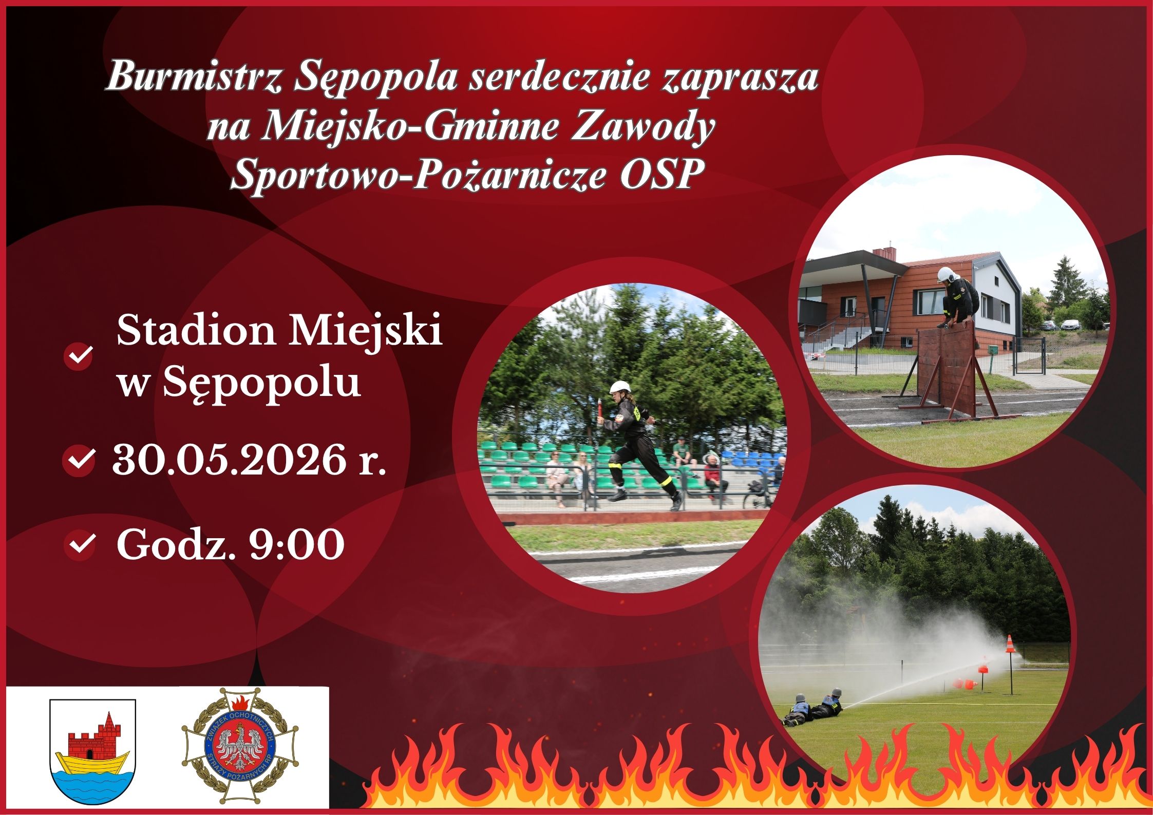 Ilustracja do informacji: Miejsko-Gminne Zawody Sportowo-Pożarnicze OSP! 