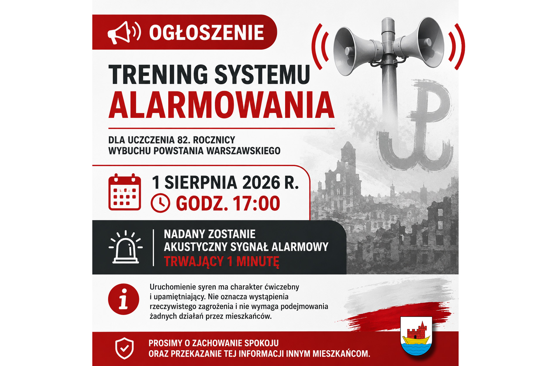 Ilustracja do informacji: 82 rocznica wybuchu Powstania Warszawskiego