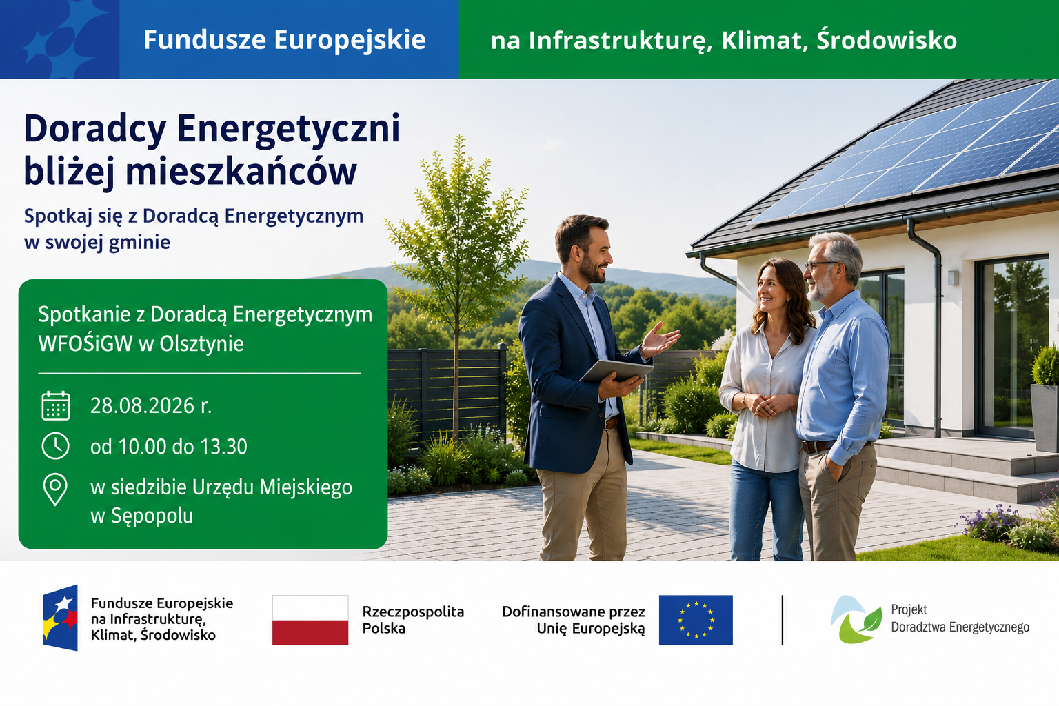 Ilustracja do informacji: Doradcy Energetyczni bliżej mieszkańców – spotkanie w Sępopolu